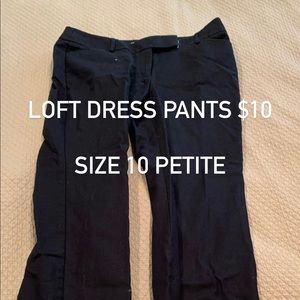 Navy women’s dress pants from loft